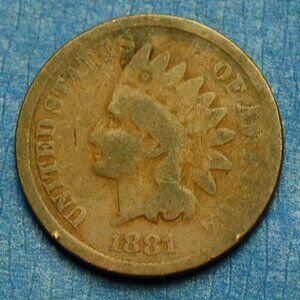 🌟1881 Indian Head Cent Penny 1c Lot w1039🌟